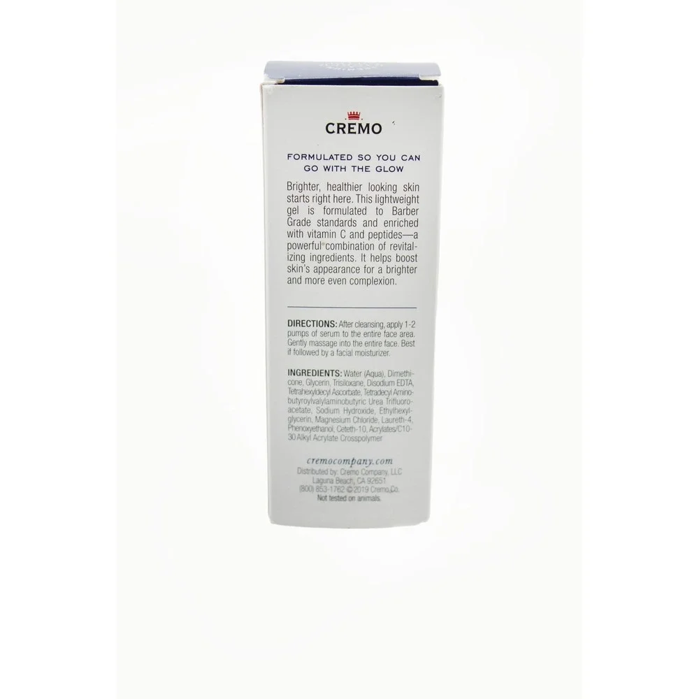 2 Pack Cremo Defender Series Brightening Serum Vitamin C Peptides For Men 1.5oz